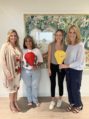 From left to right: COO of Cruise Planners, Theresa Scalzitti, Director of Operations for Cruise Planners, Director of Operations for Cruise Planners, Diana Riel, Amanda Jones, Campaign Development Manager for the Leukemia and Lymphoma Society, and CEO and Founder of Cruise Planners, Michelle Fee, supporting the Leukemia & Lymphoma Society.