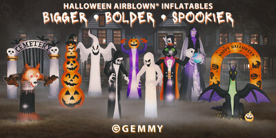 Truly terrifying or delightfully charming, there is something for every Halloween theme with Gemmy Airblown® Inflatables.