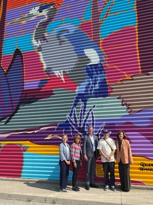 Shagi Mural Unveiled at Port of Toronto Cruise Ship Terminal