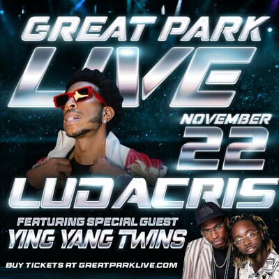 Ludacris with Special Guests Ying Yang Twins Perform November 22 at Irvine's Great Park Live