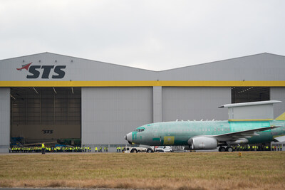 The RAF Wedgetail E-7 AEW Mk1 completes first Functional Check Flight on Sept. 20, 2024. (Boeing image) (PRNewsfoto/Boeing)