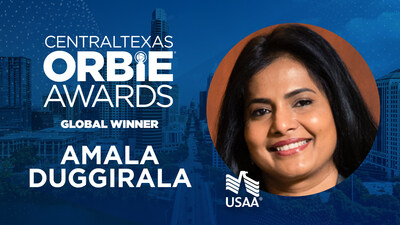 Global ORBIE Winner, Amala Duggirala of USAA