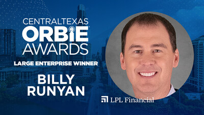 Large Enterprise ORBIE Winner, Billy Runyan of LPL Financial