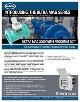 Brochure of the Ultra Mag Electromagnetic Meter Series. Under the Hach's Flow Solutions by McCrometer, the Ultra Mag closed bore meter is an industry-leading flow instrument uniquely designed for municipalities, specifically drinking water and wastewater utilities.