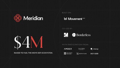 Meridian Raises $4M to Catalyze DeFi Ecosystem on Movement Labs (CNW Group/Meridian)