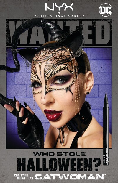 Christine Quinn of “Selling Sunset” as Catwoman in the NYX Professional Makeup “Who Stole Halloween?” campaign.