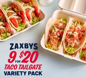 ZAXBYS NEW CHICKEN FINGER TACO TAILGATE VARIETY PACK TOUCHES DOWN JUST IN TIME FOR COLLEGE FOOTBALL SEASON