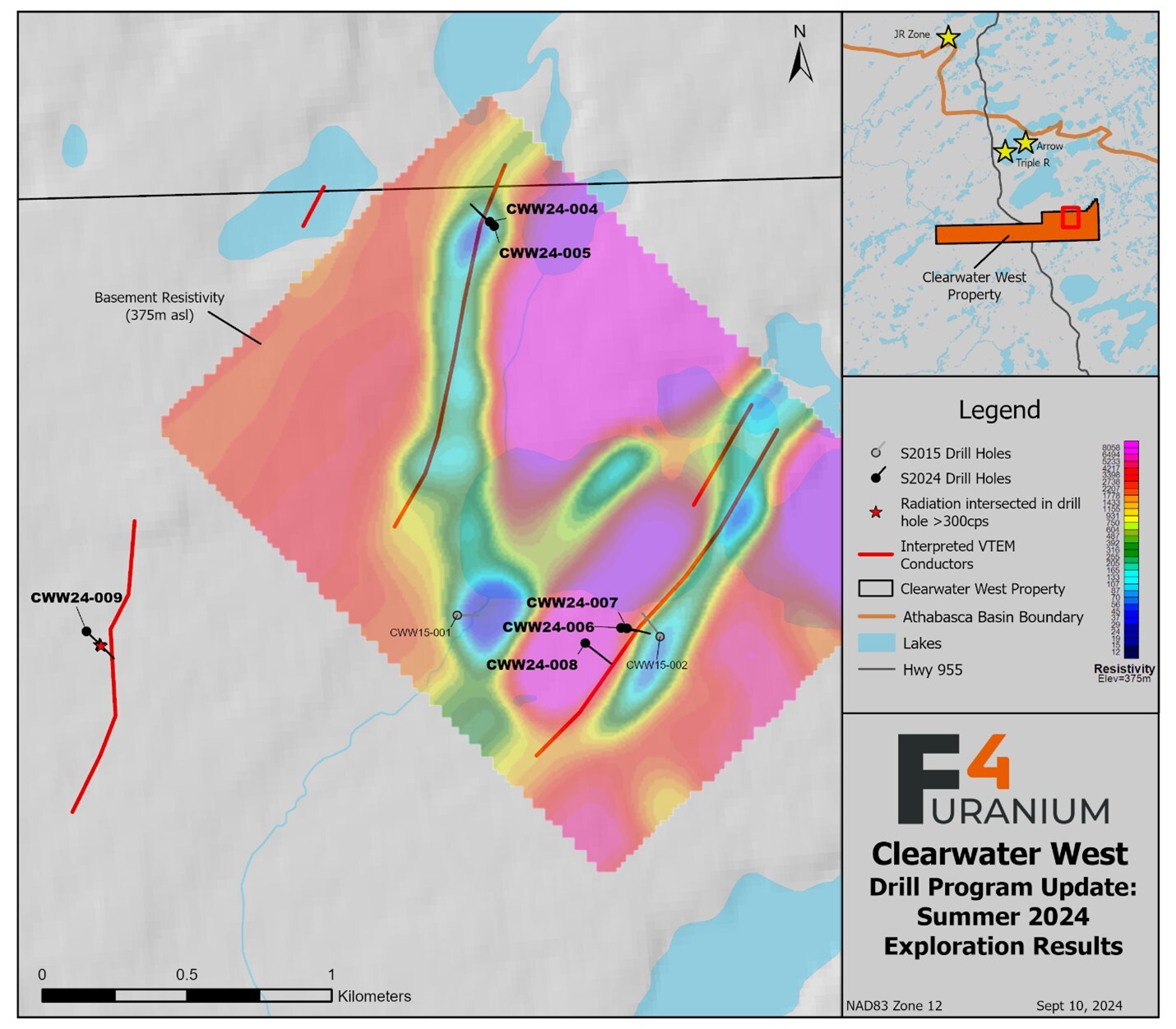 Table 1. Drill Hole Summary and Handheld Spectrometer Results (CNW Group/SKRR Exploration Inc.) Table 1. Drill Hole Summary and Handheld Spectrometer Results (CNW Group/SKRR Exploration Inc.)