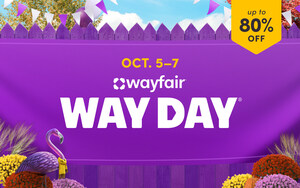 Save the Date: Over 1 Million Items on Sale During Wayfair's Holiday Way Day, October 5-7