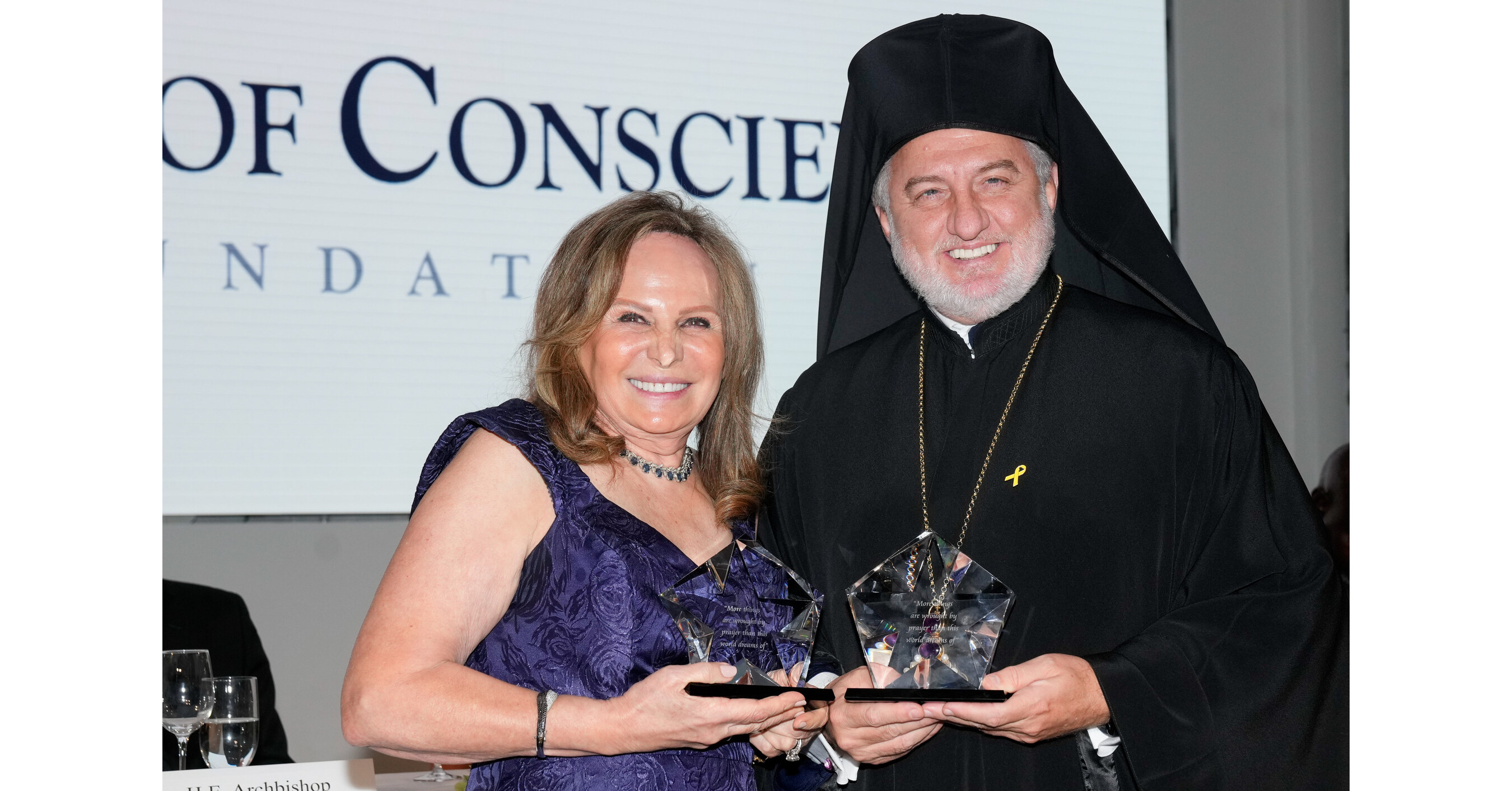Appeal of Conscience Foundation to Honor His Eminence Archbishop Elpidophoros of America, the leader of the Greek Orthodox Archdiocese of America and Humanitarian Marta Batmasian at the 59th Annual Appeal of Conscience Gala