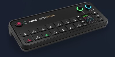 RODE RODECaster Video All-in-One Production Console
for streaming to major platforms including YouTube, Twitch, and Facebook Live.