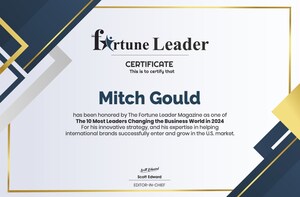 Mitch Gould Receives Prestigious Certificate from The Fortune Leader Magazine