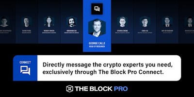 Directly message the crypto experts you need, exclusively through The Block Pro Connect.