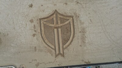 In Australia, the Shield emerged as a huge sand-sculpture at St Kilda’s beach, Melbourne