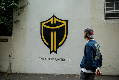 The Shield's arrival in South Africa saw the emblem come to life on an outstanding mural in trendy Green Point