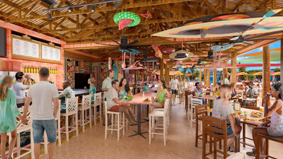 Mingo's Tropical Bar & Kitchen is one of more than 30 dining and beverage outlets Carnival Cruise Line guests will enjoy at Celebration Key when the new destination opens on Grand Bahama in July 2025.