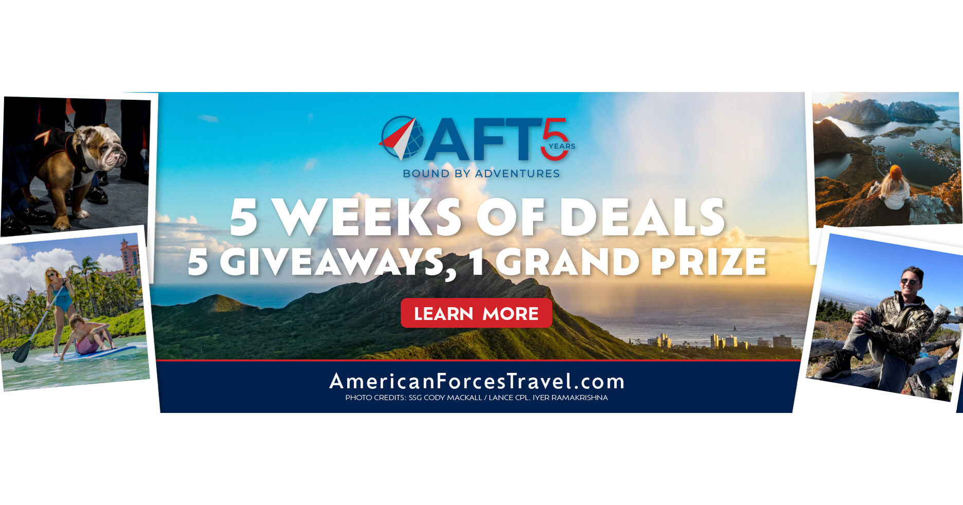 American Forces Travel Celebrates 5 Years with Giveaways and Sweepstakes for Service Members