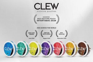 CLEW Nicotine Pouches continues winning streak with Best Nicotine Pouch award at Inter Tabac Germany 2024