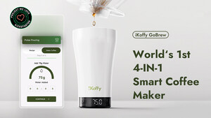 The World's 1st 4-in-1 Portable Smart Coffee Maker, iKoffy GoBrew Launches on Kickstarter