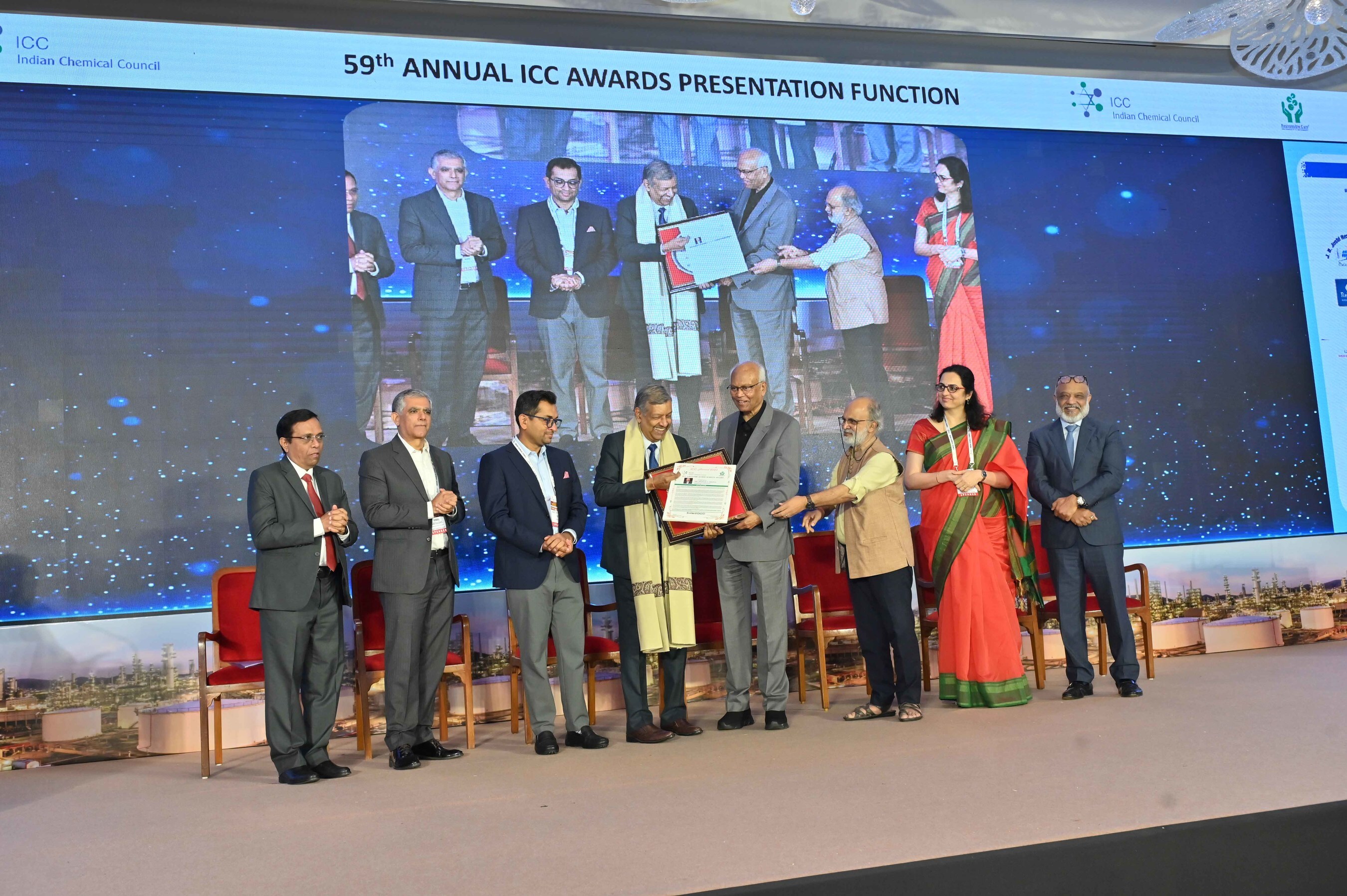 Deepak Nitrite Chairman & Managing Director, Shri Deepak C Mehta, Honored with ICC Lifetime Achievement Award for 2023