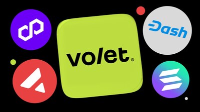 Volet.com Adds Dash, Solana, Polygon, Avalanche