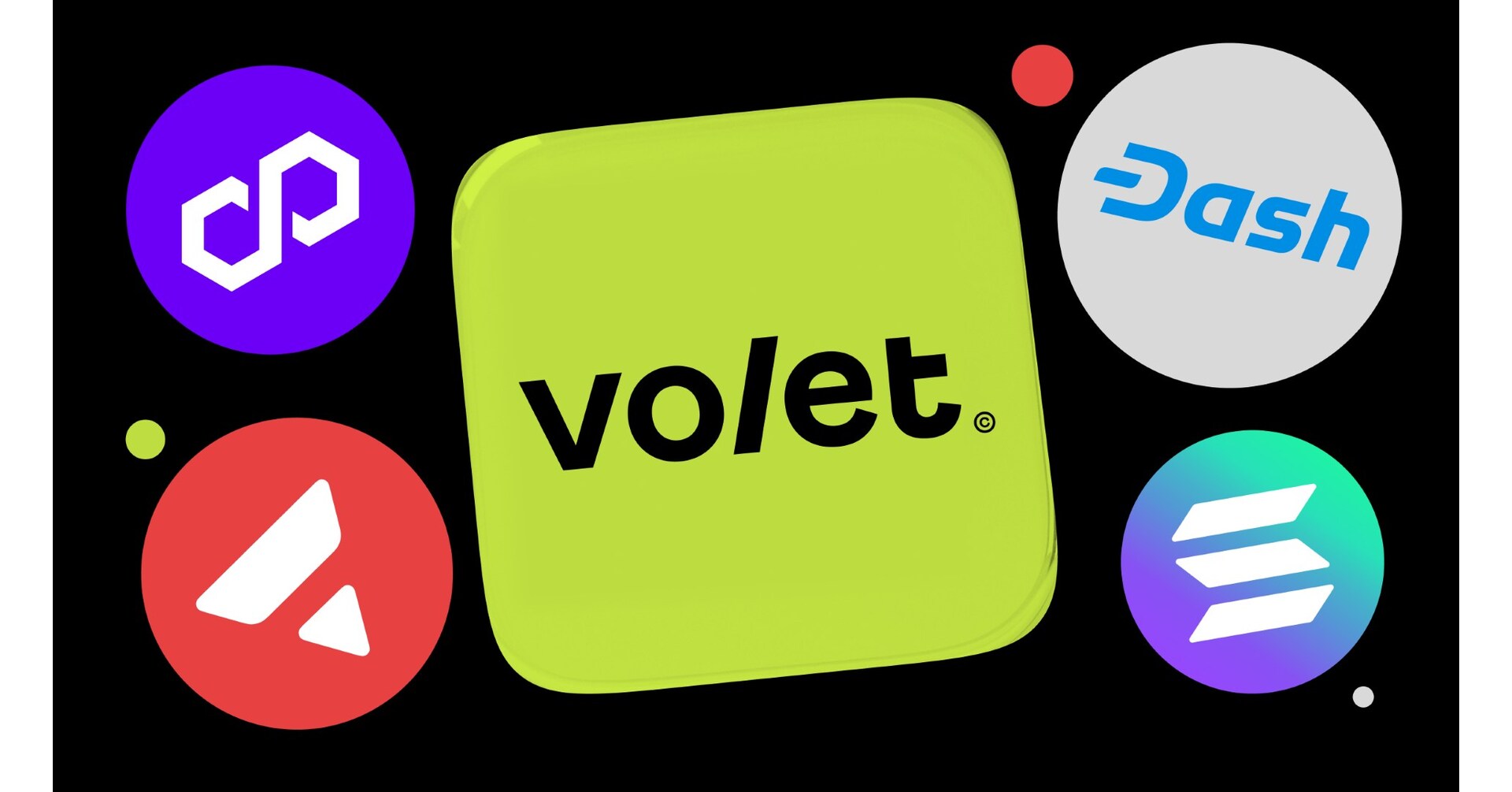 Volet.com Adds Dash, Solana, Polygon, Avalanche