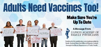 In a significant public health initiative, the Illinois Academy of Family Physicians (IAFP) launches the ‘Adults Need Vaccines Too’ campaign collaboration with the Illinois Department of Public Health, encouraging adults to consult their family physicians and get vaccinated before winter.