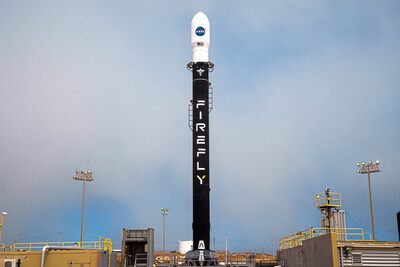 Firefly's Alpha FLTA005 rocket that successfully launched 8 CubeSats for NASA on July 3, 2024