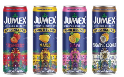 Jumex Hard Launch: Grupo Jumex ventures into the alcoholic beverage market with four bold flavors—Mango, Guava, Strawberry, and Pineapple-Coconut. A refreshing twist on your favorite fruit nectars, now with a kick.