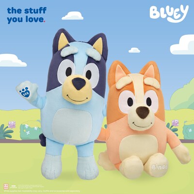 Guests can visit participating Build-A-Bear Workshops or shop online starting today at www.buildabear.co.uk to get their hands on the lovable Bluey and Bingo plush.