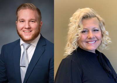 Dayne Sorensen, Assistant Vice President/Area Manager for the Mid-Willamette Valley (left) and Michelle Loftsgard, Assistant Vice President/Area Manager of Central Oregon (right)