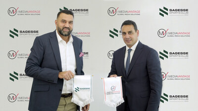 Left to right: Manoj Khimji, Managing Director, The MediaVantage and Ragheb Haddad, President, Sagesse Sports Club