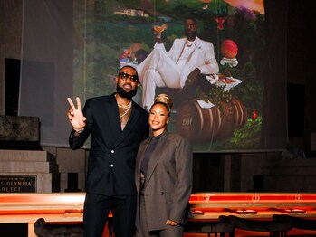 LeBron James, Savannah James and Hennessy Celebrate New Collaboration at LA Memorial Coliseum