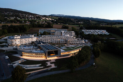 Aerial view of Genolier Innovation Hub (photo by Olivier Maire)