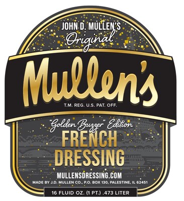 Mullen's "Golden Buzzer" edition of their secret French dressing recipe will donate a dollar for every bottle sold to support children's music scholarship. 

Interested in purchasing the "Golden Buzzer" edition dressing, please visit www.mullensdressing.com.