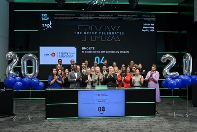 BMO-celebrates-Equity-Through-Education-with-TMX-Closing-Bell-Ceremony-on-September-25th. (CNW Group/BMO Financial Group)