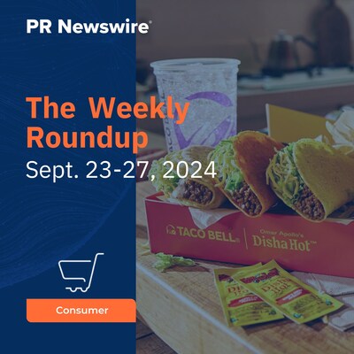 PR Newswire Weekly Consumer Press Release Roundup, Sept. 23-27, 2024. Photo provided by Taco Bell Corp.