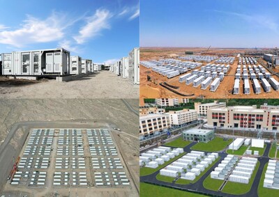 *From top to bottom, left to right Image1: 25MW/55MWh largest BESS project in Bulgaria 2024 Image2: 795MW/1600MWh the largest electrochemical energy storage plant in China 2024 Image3: Ongoing construction of the world's largest grid-forming energy storage project, featuring a capacity of 300MW/1200MWh, located in northwest China 2024 Image4: 100MW/200MWh world’s first large-scale semi-solid-state BESS power plant