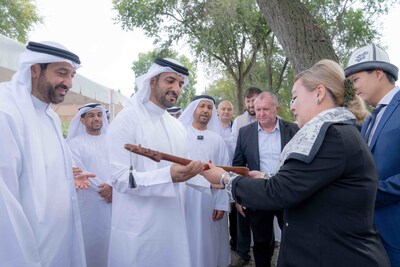 Sultan bin Ahmed lays foundation stone for Al Reeh Al Mursala Clinic in Kyrgyzstan