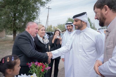 Sultan bin Ahmed lays foundation stone for Al Reeh Al Mursala Clinic in Kyrgyzstan