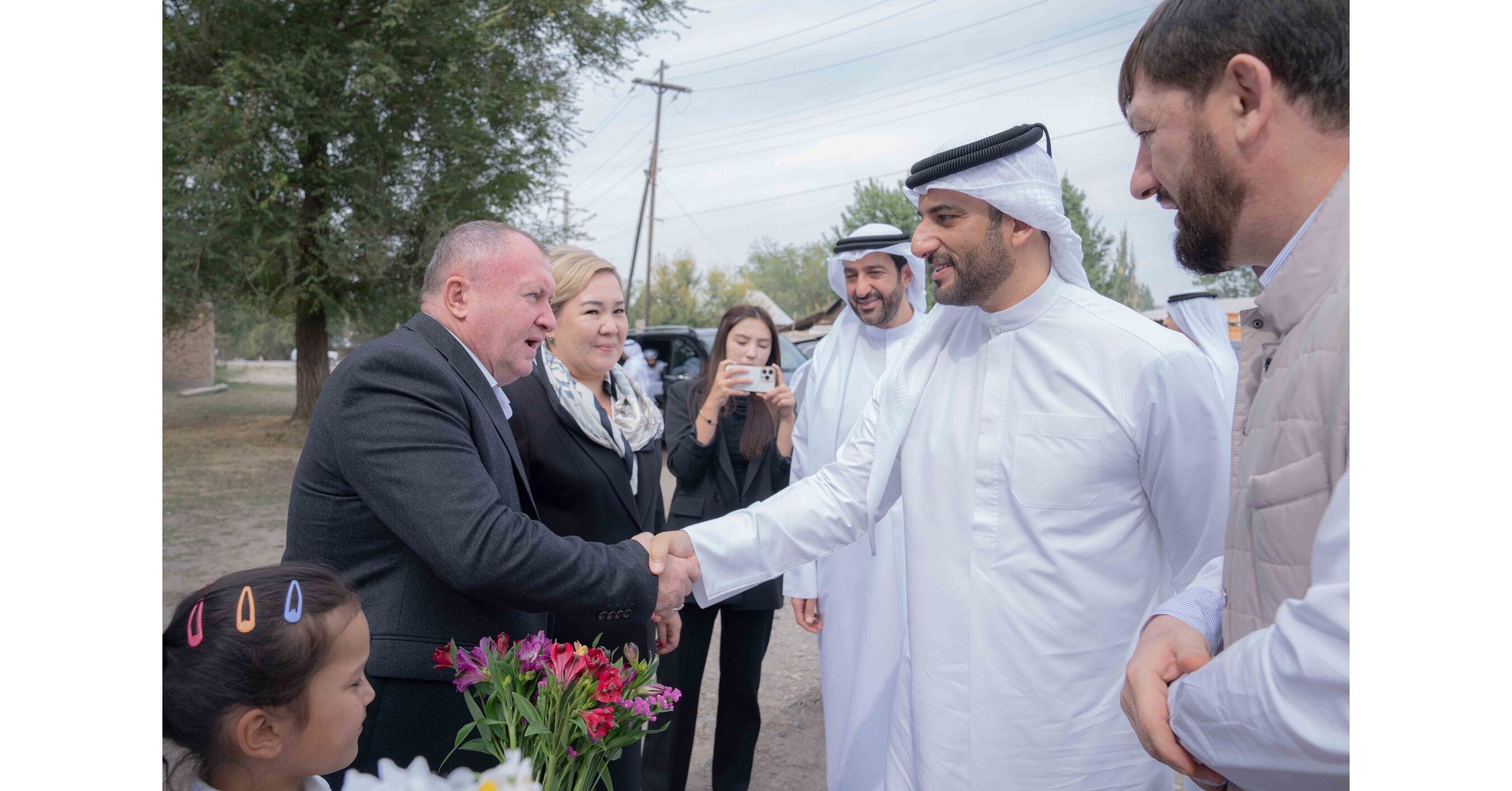 Sultan bin Ahmed lays foundation stone for Al Reeh Al Mursala Clinic in Kyrgyzstan