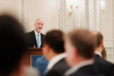 Arkansas Secretary of Education addresses attendees of at the Heartland Facilities Fund launch in Little Rock, Arkansas.