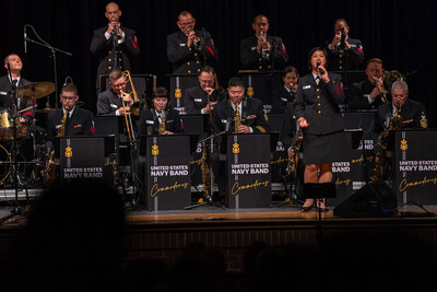 The US Navy Band Commodores perform at West Forsyth High School during the Commodores 2023 National Tour (U.S. Navy photo by Musician 1st Class Matthew Gagliardo / Released)