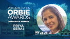 Corporate ORBIE Winner, Priya Serai of Zeus Fire & Security