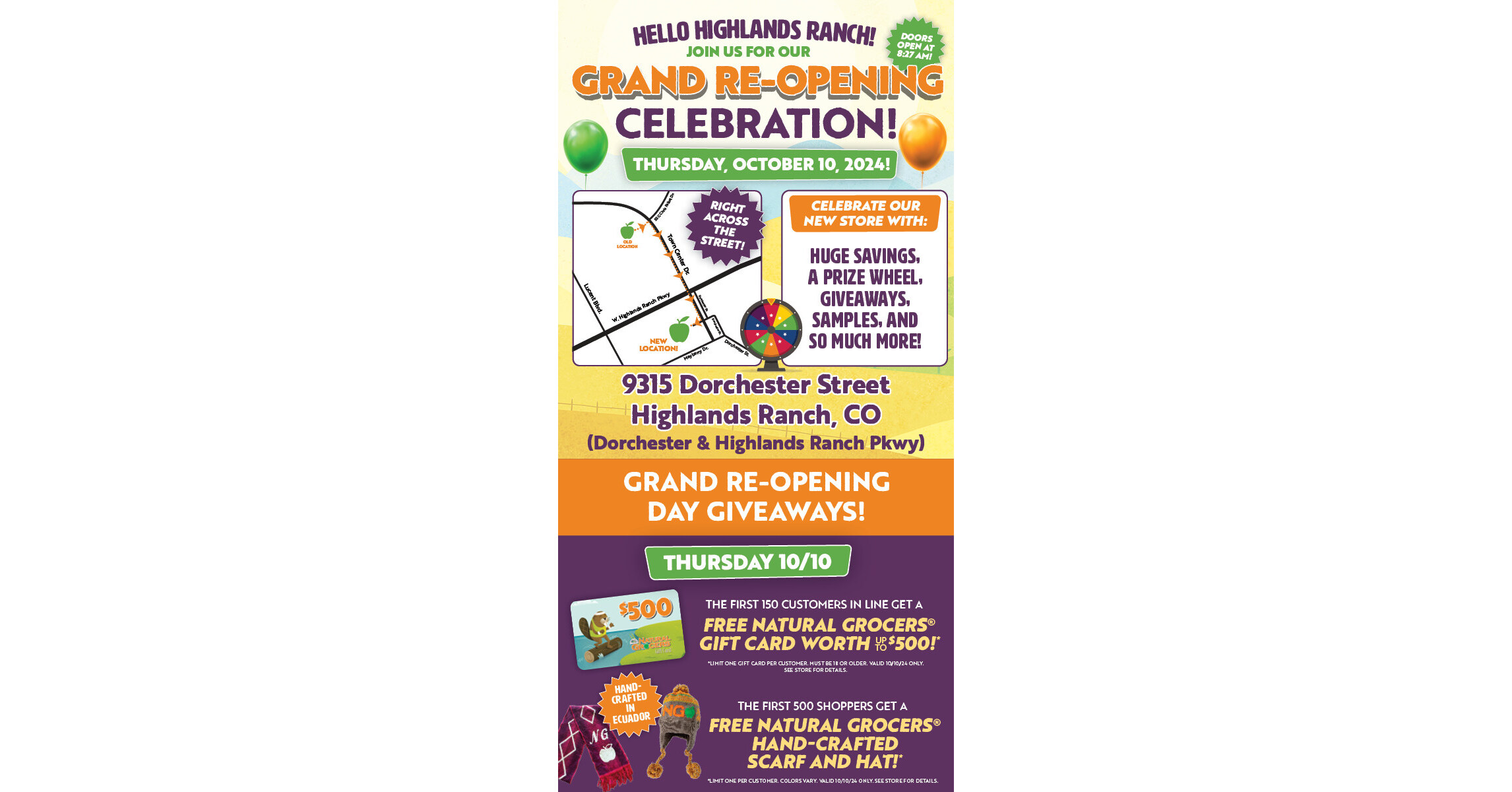 Natural Grocers® Invites Highlands Ranch, CO Community to Grand