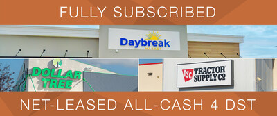Demand for ExchangeRight's All-Cash DSTs Leads to Full Subscription of a $22.9 Million Portfolio