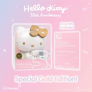 SquiSHU by Hamee Announces Exclusive Launch With Its Hello Kitty 50th Anniversary Jumbo SquiSHU - Special Gold Edition