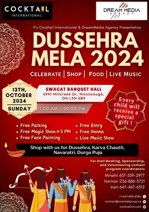 Dussehra Mela 2024: A Day of Cultural Celebration and Family Fun in Mississauga