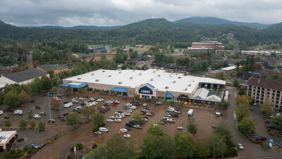 Lowe's store located in Boone, N.C. Teams worked through the night to remove debris and flood damage in order to reopen the store to serve the hard-hit community the day after the storm passed.