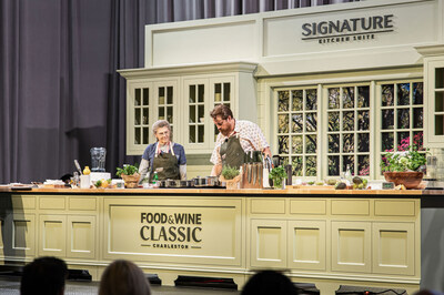 The main culinary stage of the FOOD & WINE Classic in Charleston featured Signature Kitchen Suite’s 36-inch flex induction cooktop where top talent and culinary personalities created a variety of epicurean delights. The three-day celebration of food, wine and culture, featured more than 50 celebrity chef demonstrations, wine seminars and panels that spotlighted the area’s rich culinary heritage.